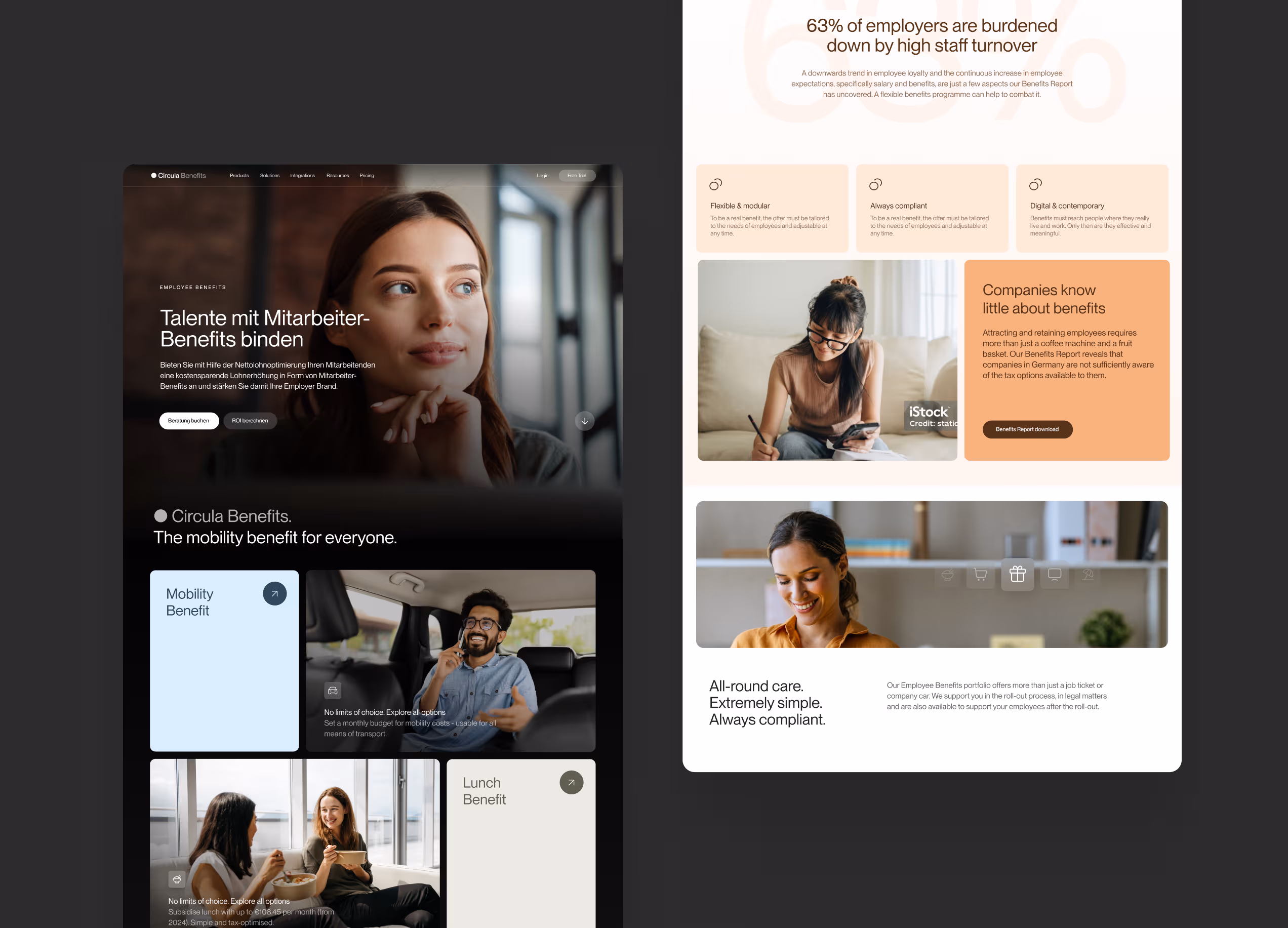 The relaunched Circula website